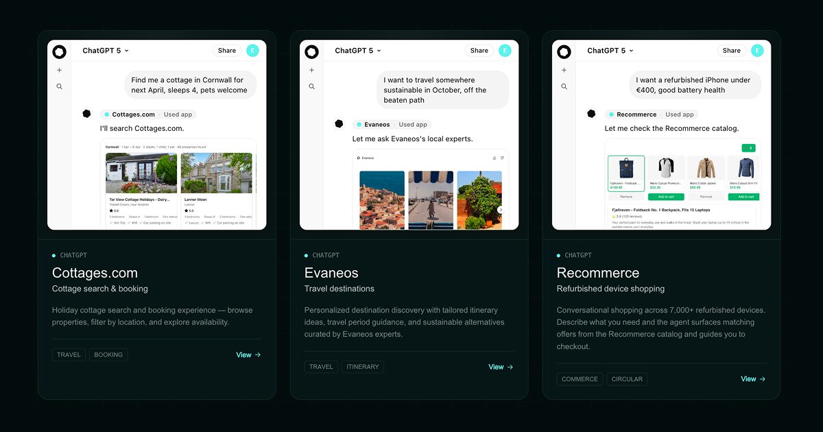 Showcase — MCP Apps built with Skybridge